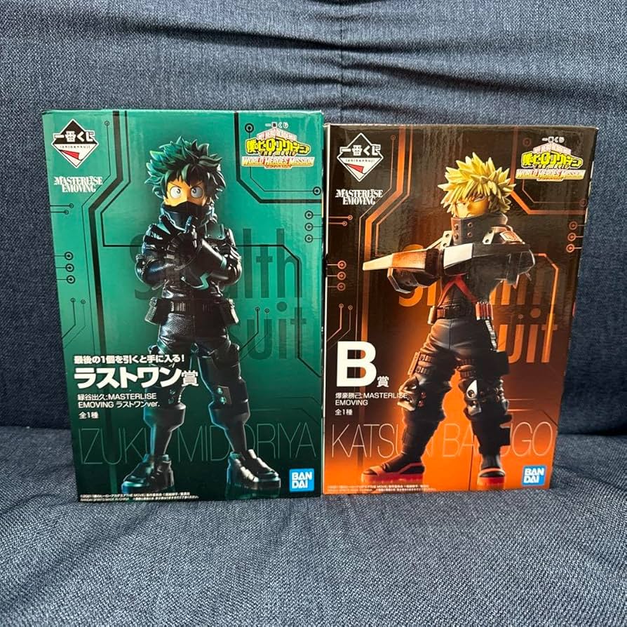 一番くじ 僕のヒーローアカデミア WHM フィギュア 3体セット 僕のヒーローアカデミアWHM 一番くじフィギュア緑谷出久爆豪勝己セット